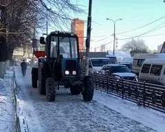 В Люберцах за неделю из дворов вывезли порядка 120 кубометров снега