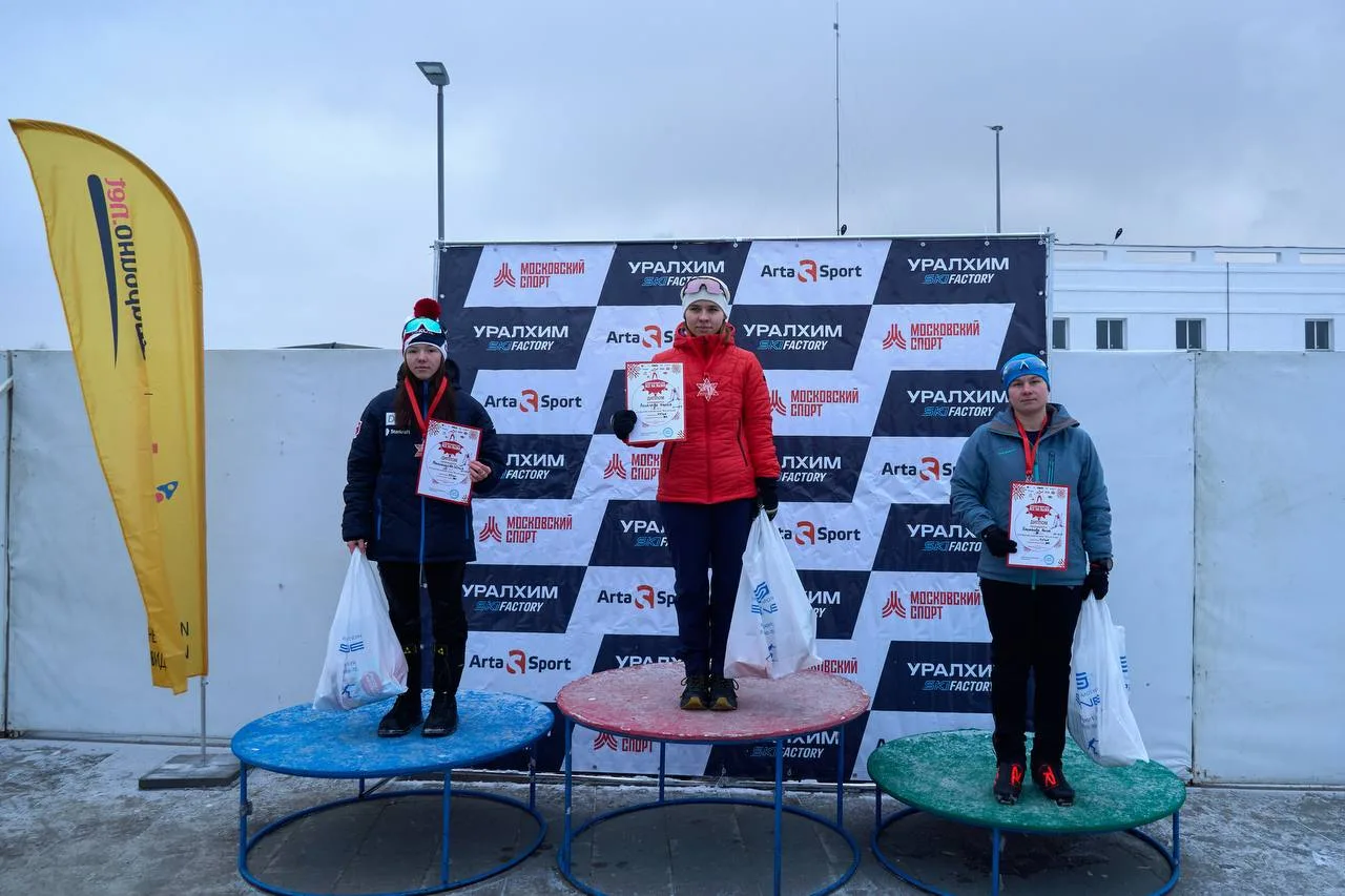 Спортсмены Люберец завоевали два призовых места на соревнованиях по лыжной гонке