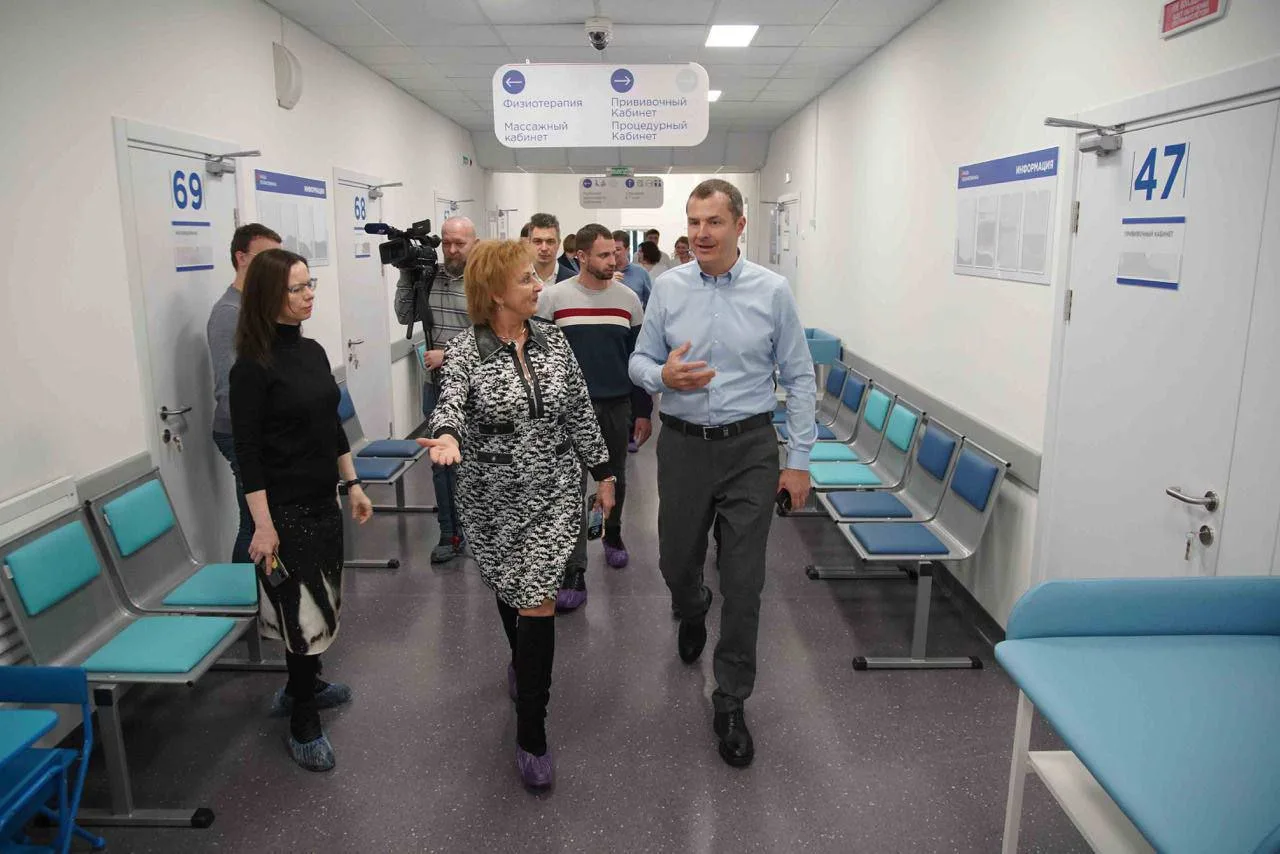 Владимир Волков проверил в Люберцах готовность новой поликлиники на 155 посещений в смену