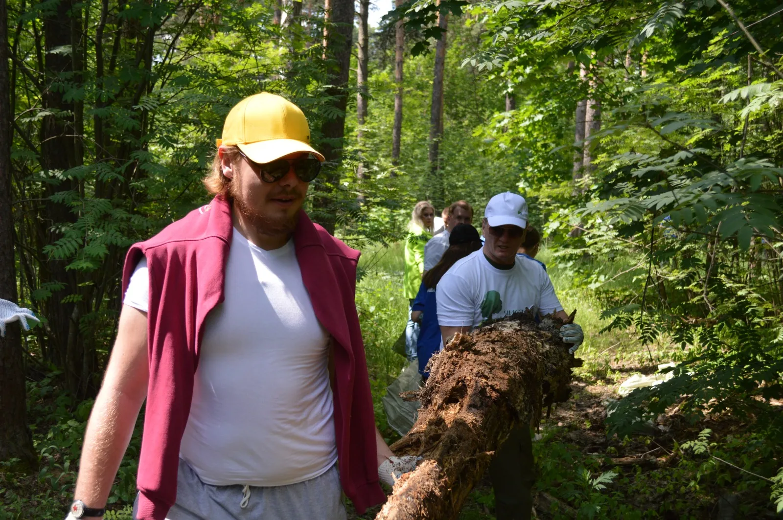 Более 58 кубометров мусора убрали из леса жители Люберец во время экоакции