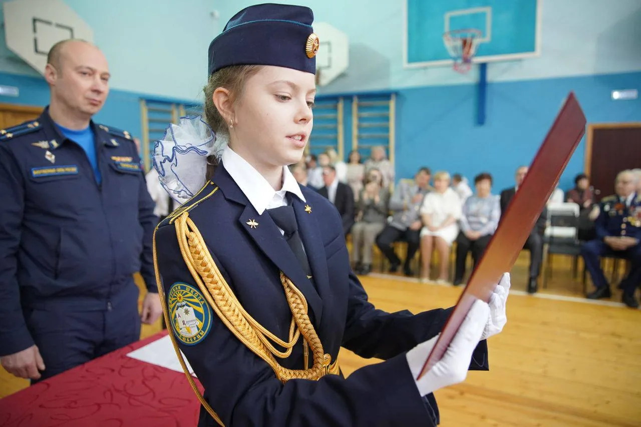 В Люберцах более 30 школьников торжественно вступили в кадеты