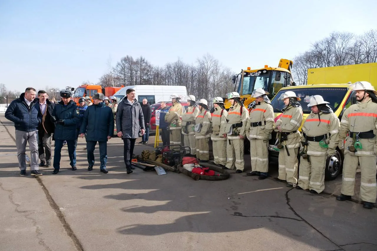 Владимир Волков проверил готовность сил к прохождению пожароопасного периода в Люберцах
