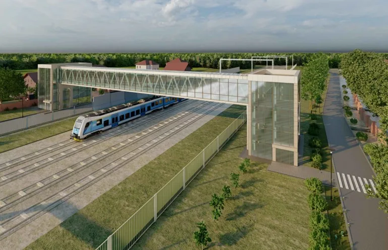 В поселке Люберец в 2024 году построят разноуровневый надземный пешеходный