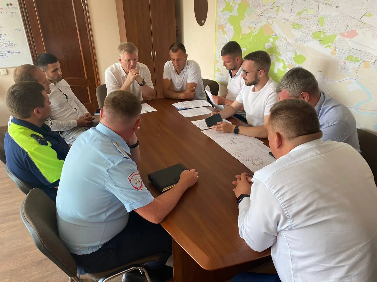 На комиссии по БДД обсудили вопросы безопасности на дорогах в деревне Люберец