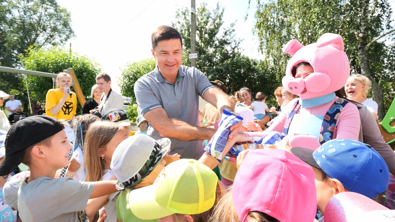 В посёлке Жилино-1 городского округа Люберцы открыли новую детскую площадку