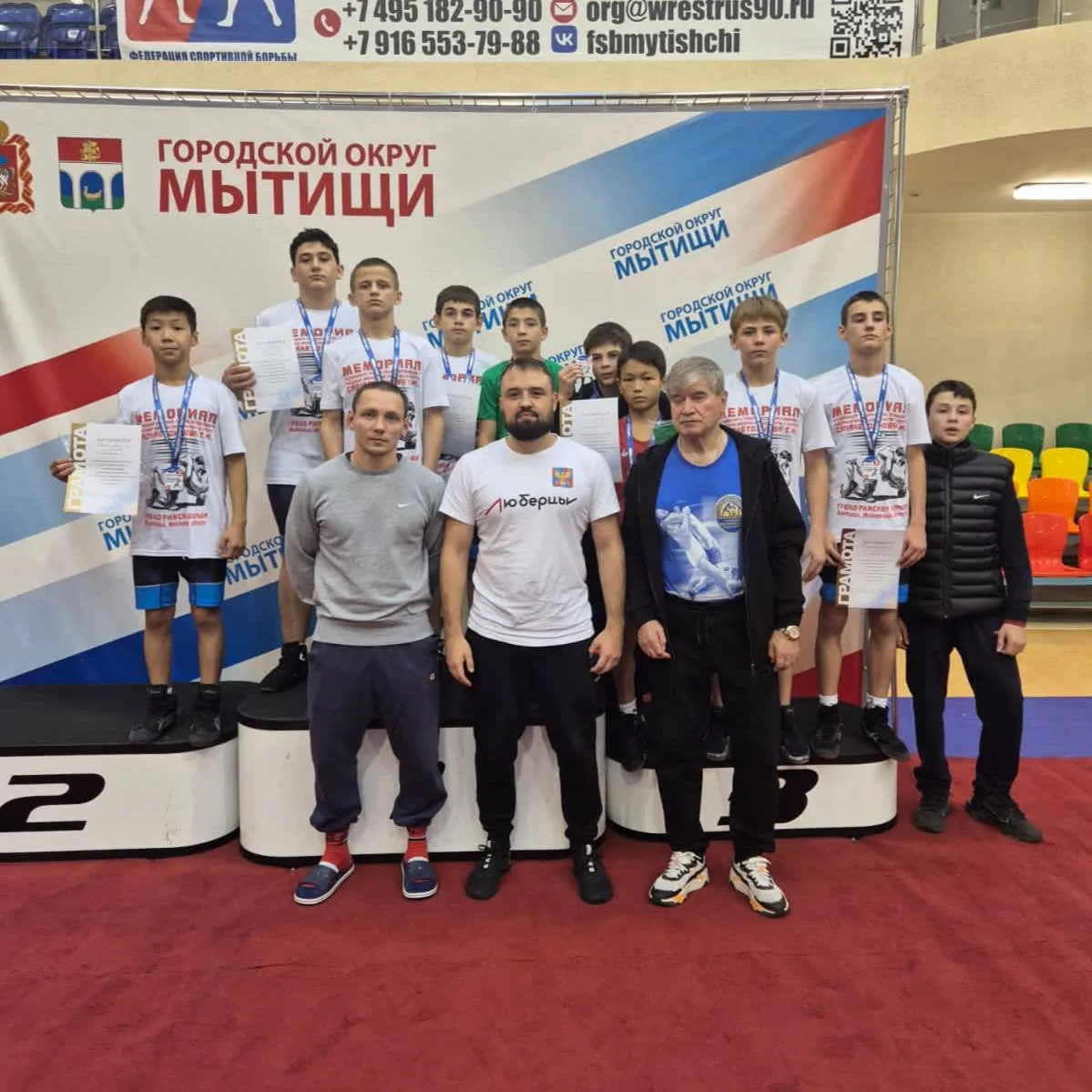 Две медали завоевали спортсмены Люберец на памятном турнире по греко-римской борьбе