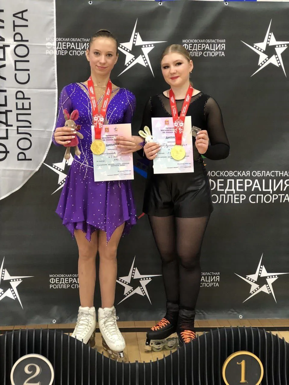 Пять медалей различного достоинства завоевали люберецкие спортсменки на Первенстве МО по роллер-спорту