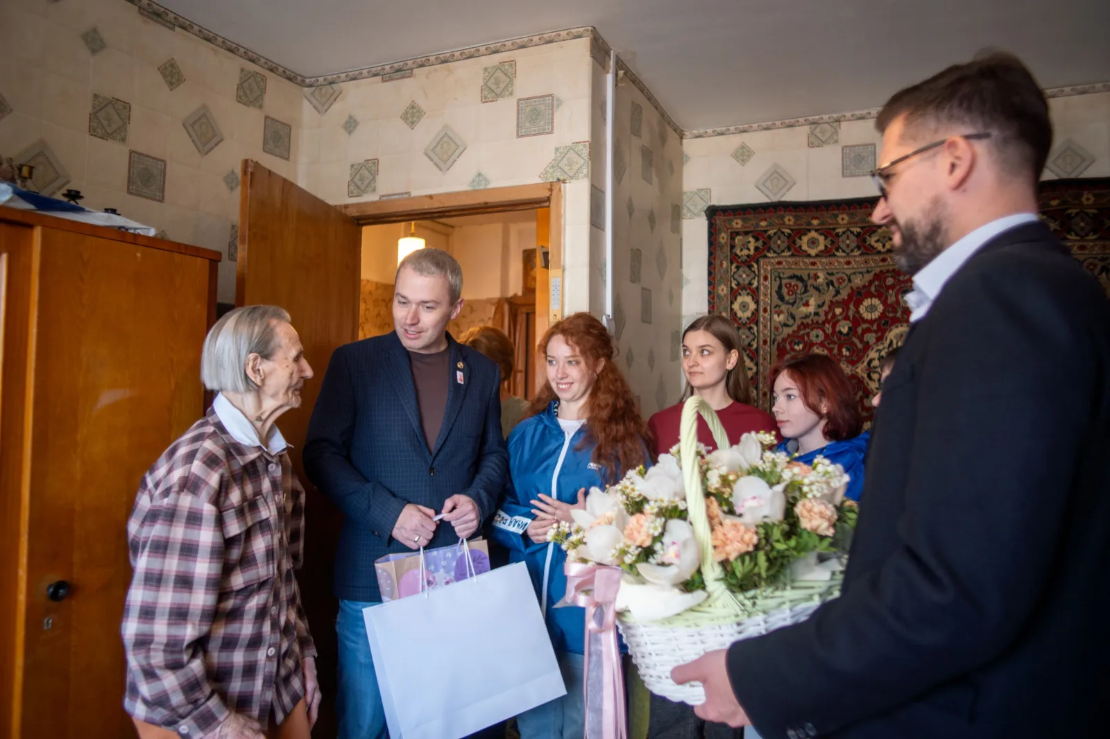 Ветерана ВОВ из городского округа Люберцы поздравили со 100-летним юбилеем