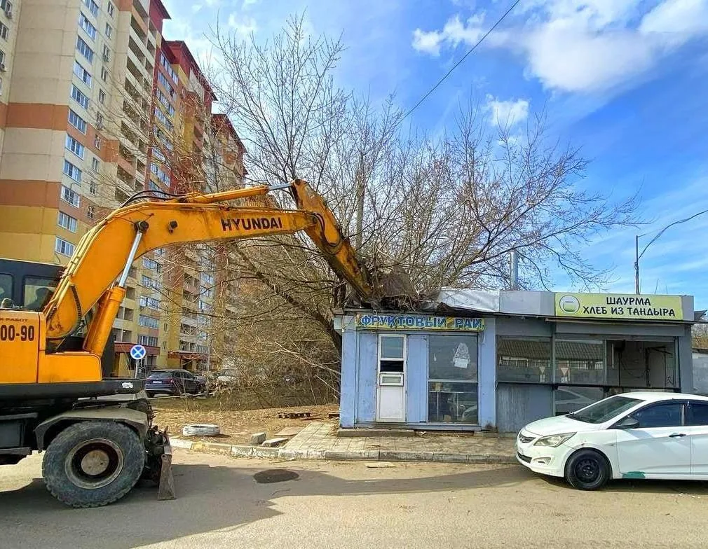 Еще четыре нестационарных торговых объекта демонтировали в Люберцах