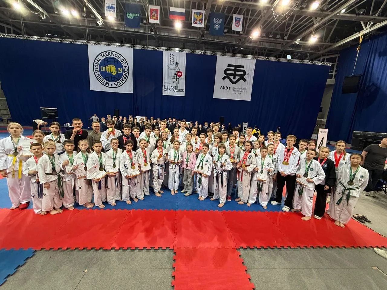 Лидерами по количеству золотых медалей стали люберецкие тхэквондисты на Чемпионате и Первенстве Московской области