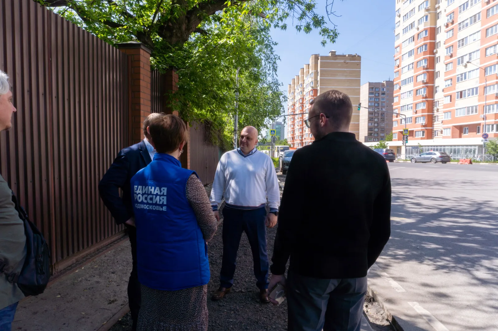 В Люберцах партийцы проинспектировали строительство дорожной развязки