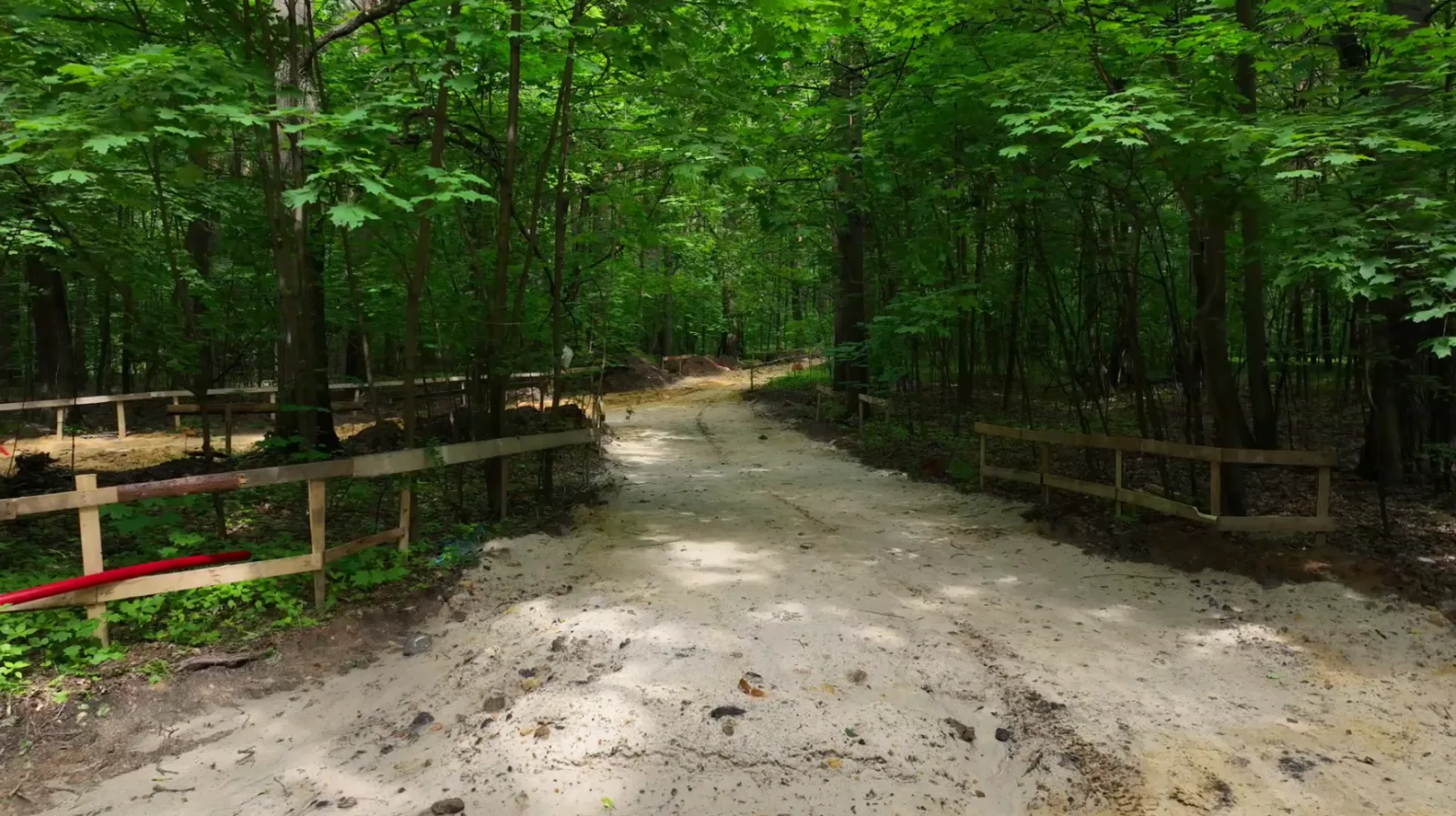 Обустройство основания тропиночной сети продолжается в Томилинском лесопарке