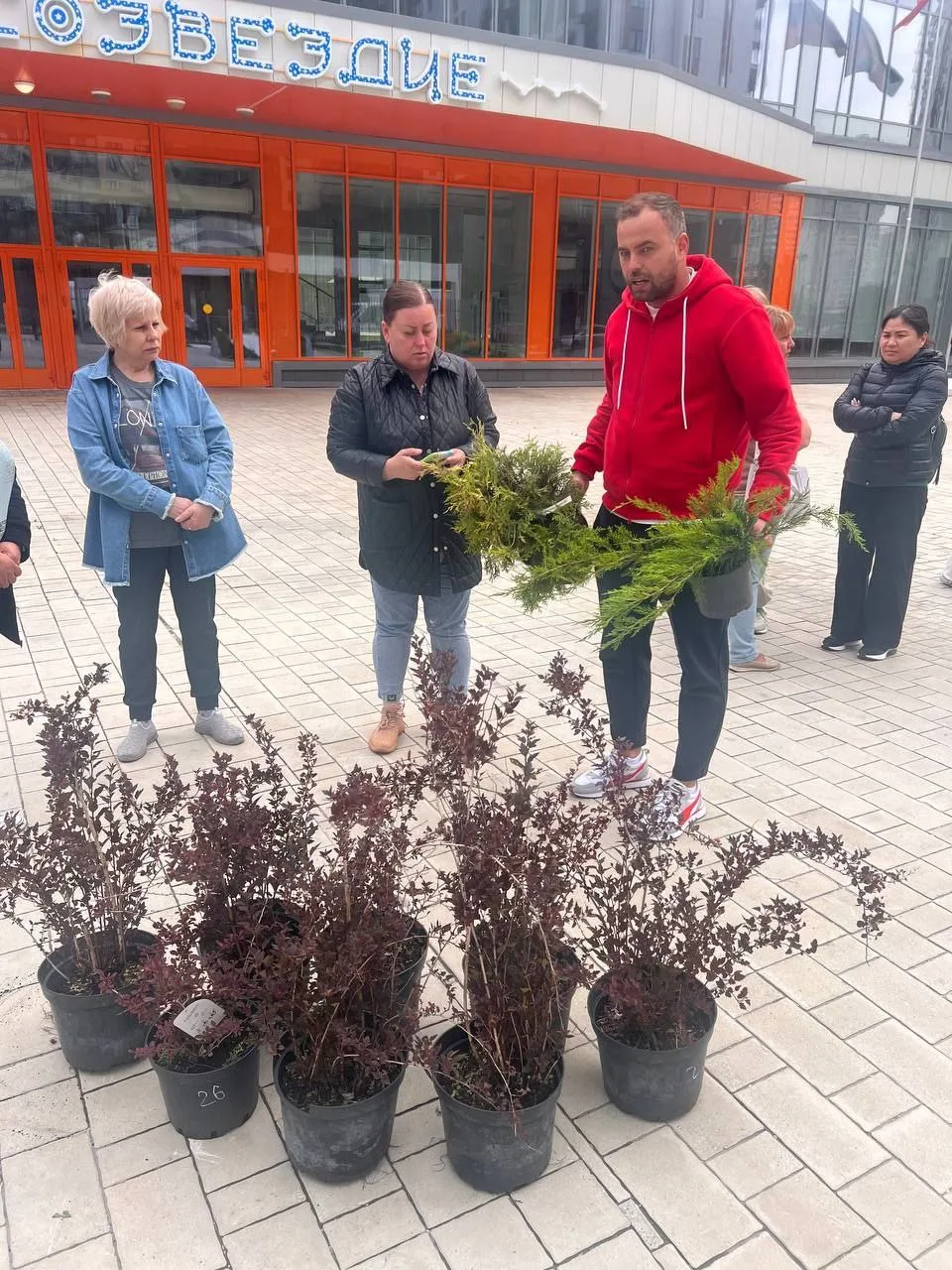 Депутат из Люберец передал СОШ "Созвездие" саженцы деревьев и кустарников