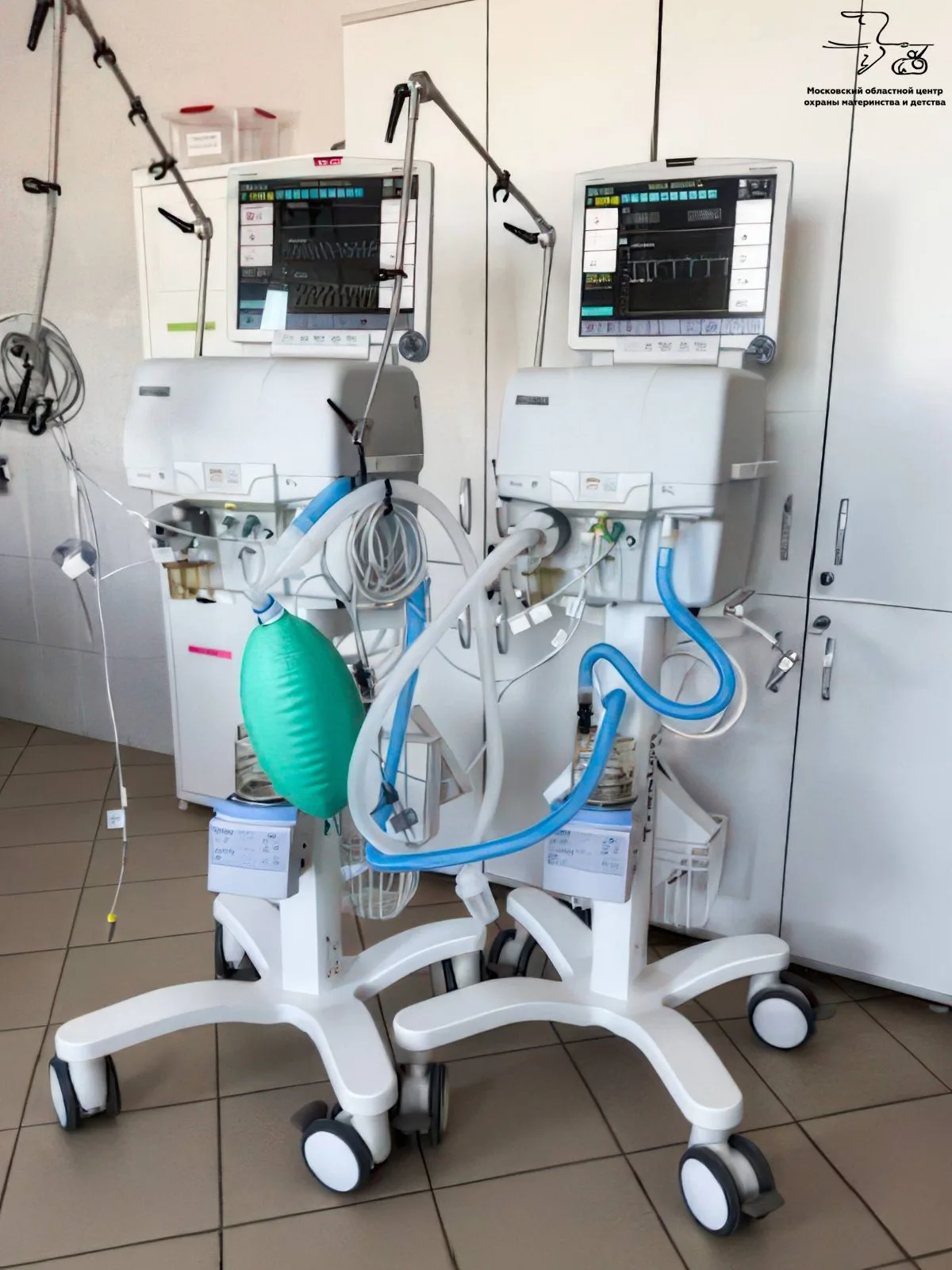 Два новых аппарата ИВЛ поступили в детскую реанимацию МОЦОМД в Люберцах
