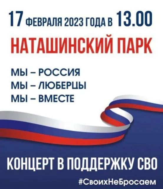 Владимир Волков пригласил жителей Люберец на концерт в честь годовщины СВО