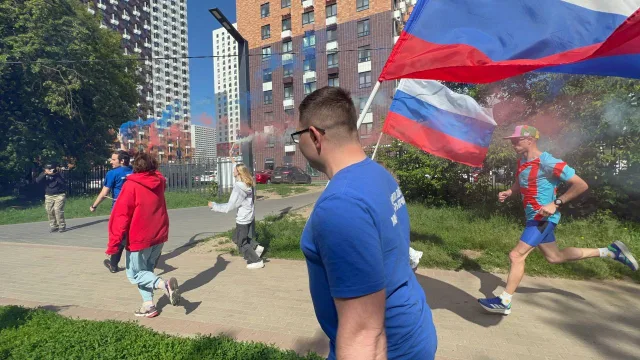В Люберцах мгеровцы организовали спортивный праздничный забег в Наташинском парке
