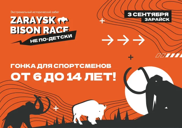 Экстремальный забег «Zaraysk Bison Race. Не по-детски» пройдёт 3 сентября