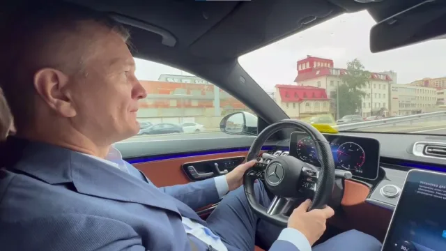 Дмитрий Дениско протестировал новую четырехполосную эстакаду в Люберцах