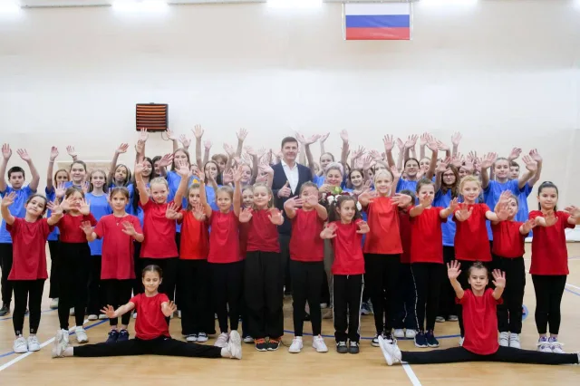 Владимир Волков принял участие в торжественном открытии ФОКа в лицее Люберец