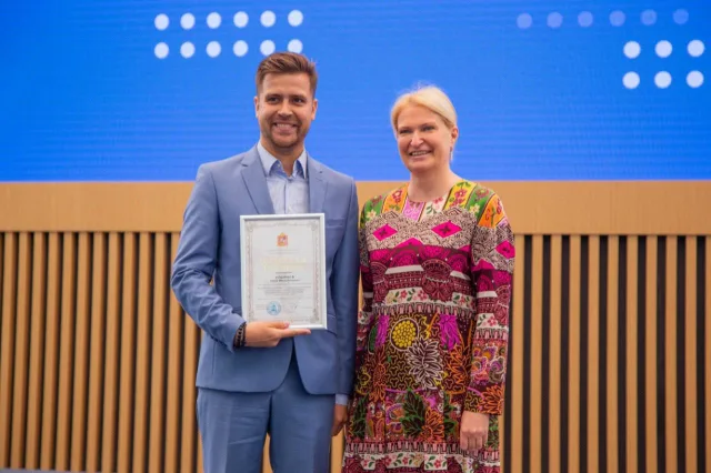 Председателю ОП Люберец вручили благодарность за работу на выборах