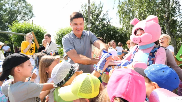 В посёлке Жилино-1 городского округа Люберцы открыли новую детскую площадку