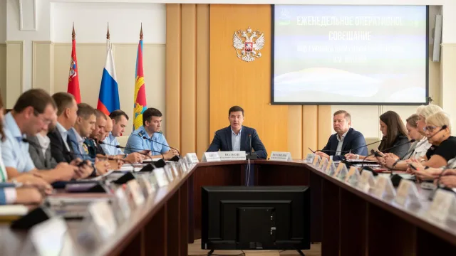 Владимир Волков провел оперативное совещание в Люберцах