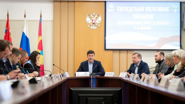 Владимир Волков провел оперативное совещание в Люберцах