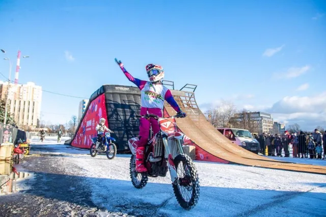 Шоу в рамках проекта «Зимний фристайл-мотокросс» пройдёт в Люберцах