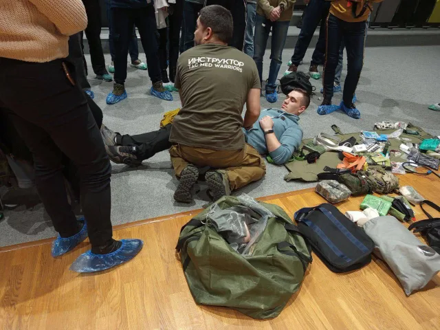 Занятия по тактической медицине проходят в Люберцах