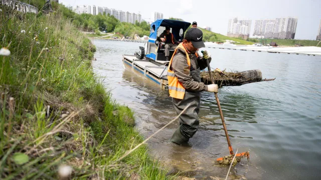 Более двенадцати кубометров мусора собрали в ходе экоакции «Вода России» в Люберцах