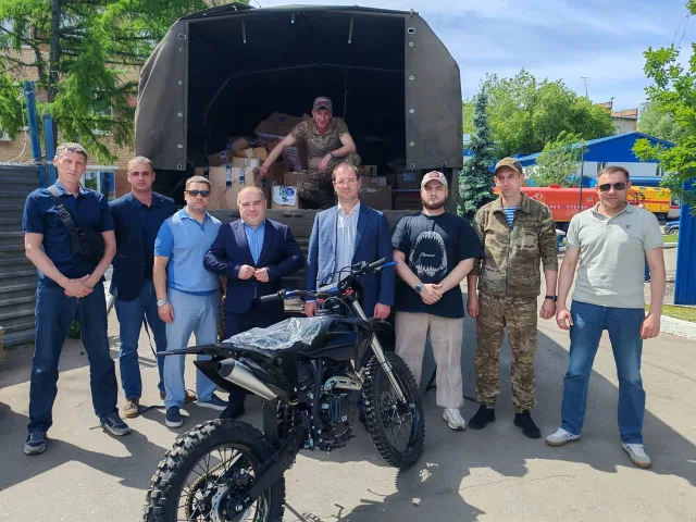 Мотоциклы, средства связи и дроны отправили в зону СВО из Люберец