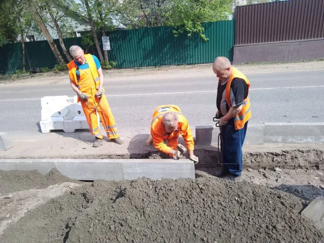 Строительство развязки с круговым движением продолжается в поселке Красково