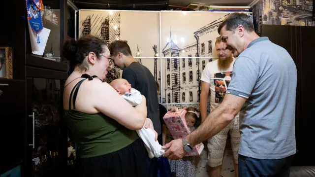 Четвертый ребенок родился в семье участника СВО из Люберец