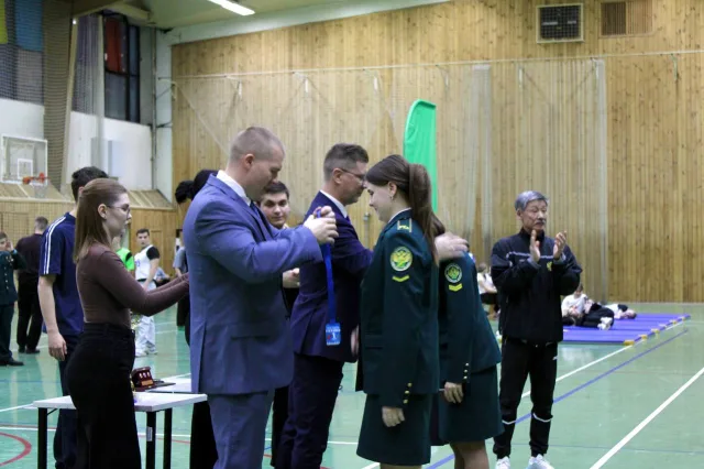 Студентам Российской таможенной академии в Люберцах вручили знаки отличия ГТО