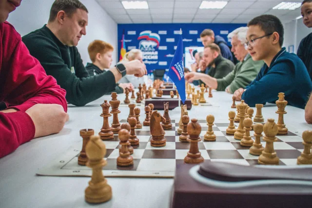 «Единая Россия» в Люберцах провела турнир «Шахматы для СВОих»