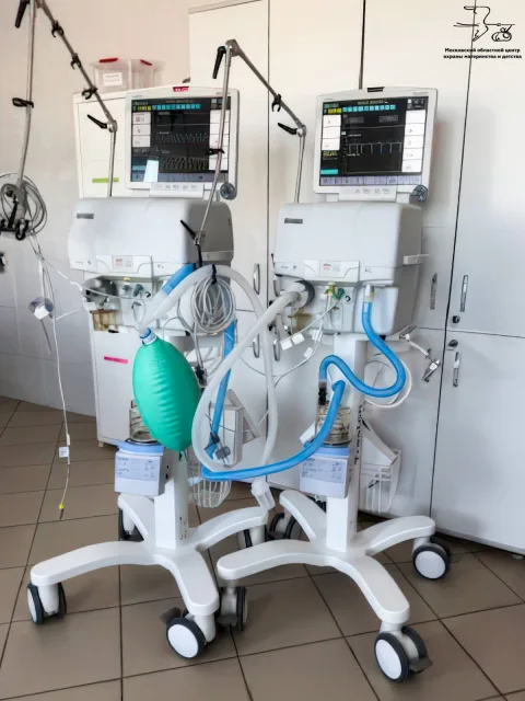 Два новых аппарата ИВЛ поступили в детскую реанимацию МОЦОМД в Люберцах